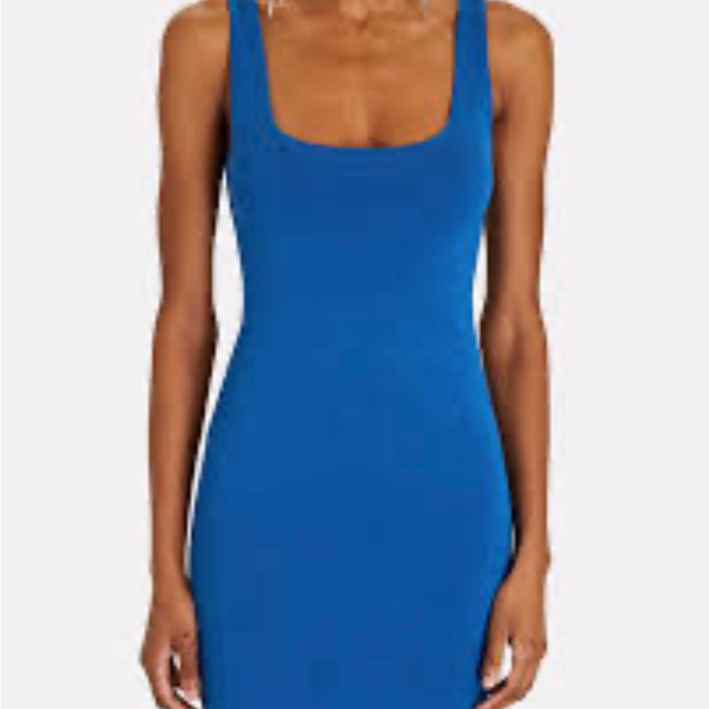 L'AGENCE Hannah Knit Mini Dress Vibrant Blue Size XXS, never worn without tags